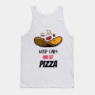 keep calm and eat pizza Tank Top